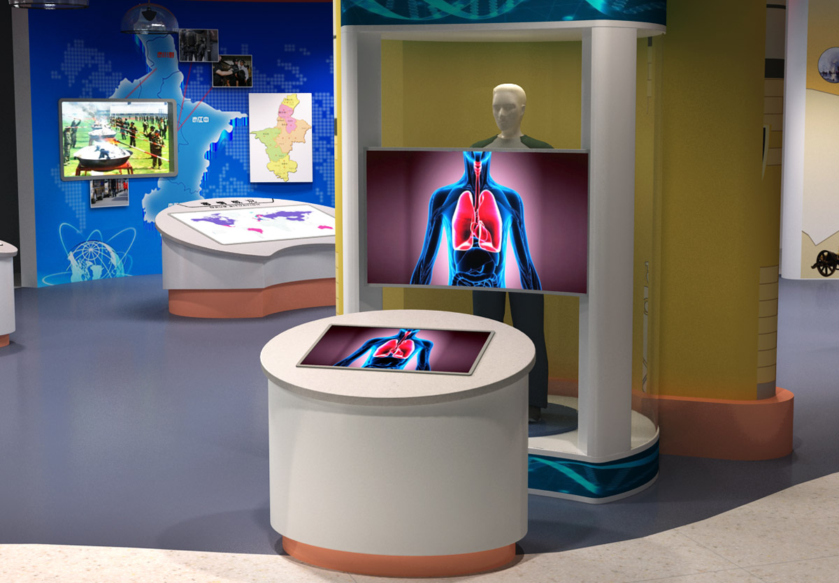 VR台风禁毒AR模拟血液循环系统
