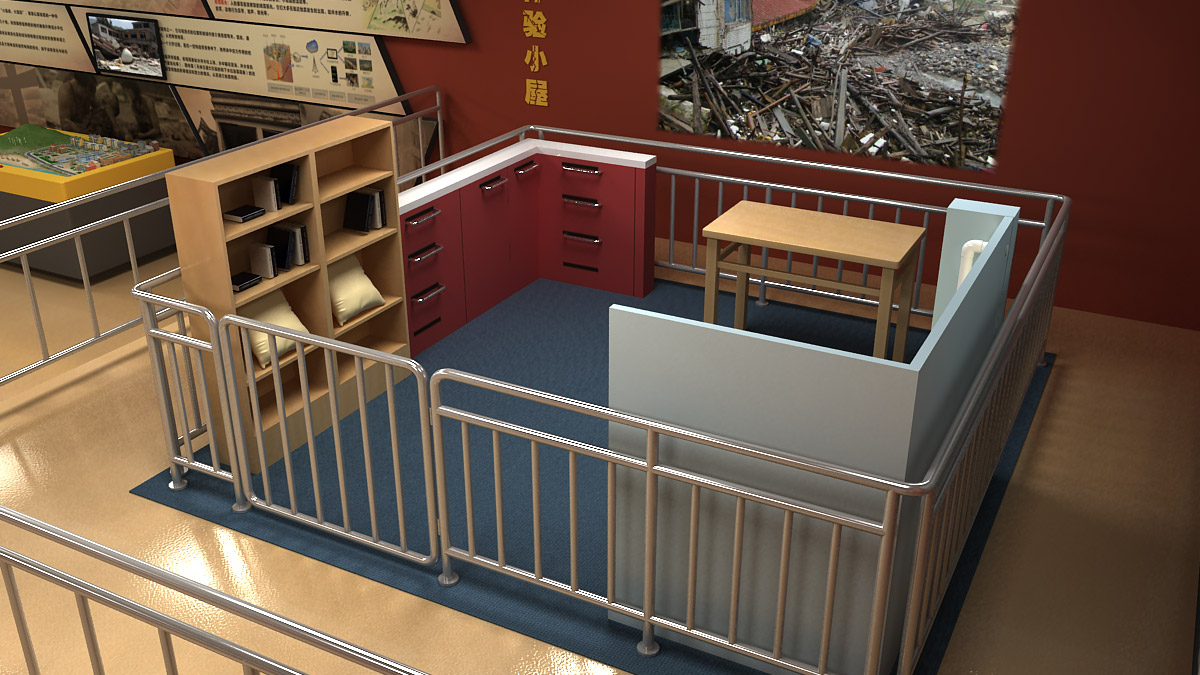 VR台风小型校园地震模拟平台